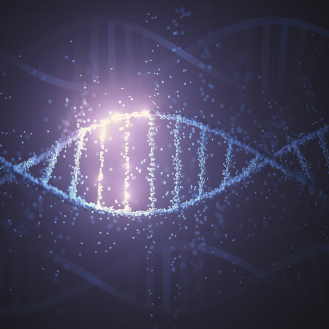 Parts of a DNA spotlighted -- Coverage from STAT